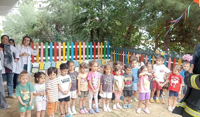 Minik İtfaiyeciler Göreve Hazır! Yangın ve Acil Durum Eğitimi Aldılar
