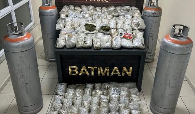 Sanayi Tüplerine Zulalanmış 87 Kilo Skunk Ele Geçirildi
