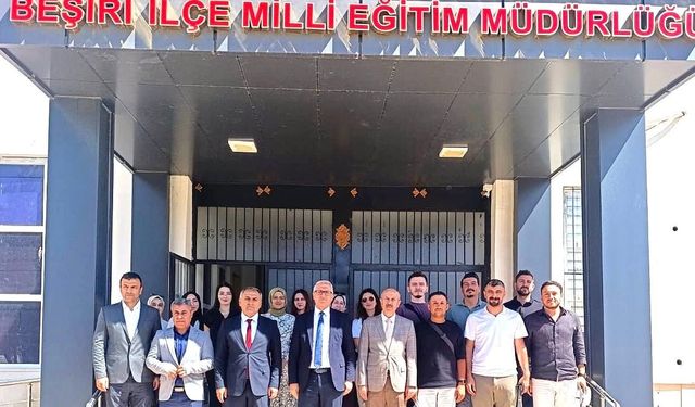 Yaşar Ciğer Beşiri’de okul ve kurumları ziyaret etti