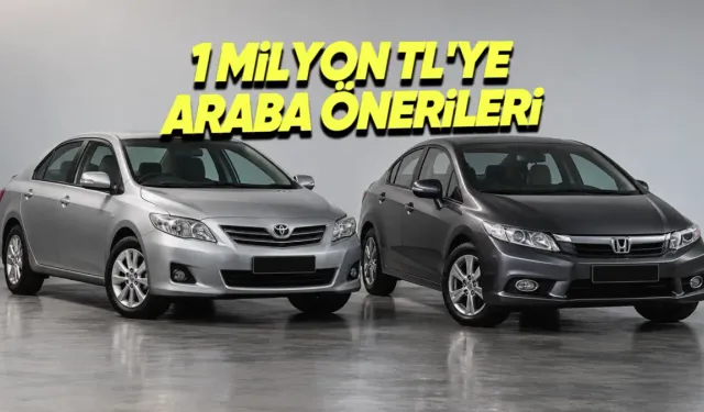 SANAYİ YOLLARINI UNUTTURACAK DEV LİSTE: 1 MİLYON TL BÜTÇEYLE ALINABİLECEK EN SORUNSUZ VE EVLADİYELİK İKİNCİ EL OTOMOBİLLER!