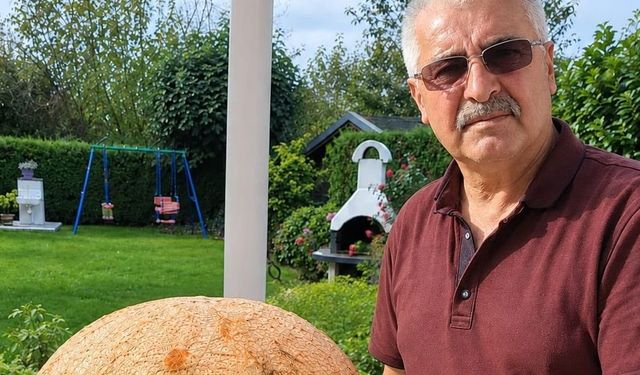 Almanya’da Batmanlı Necat Dinç’ten 35,4 Kiloluk Dev Kabak!