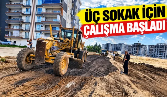 BATMAN’DA ÇAMUR İÇİNDEKİ ÜÇ SOKAK İÇİN BELEDİYE HAREKETE GEÇTİ