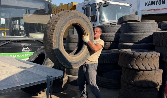Batman’da 9 Ayda 758 Ton Atık Lastik Toplandı
