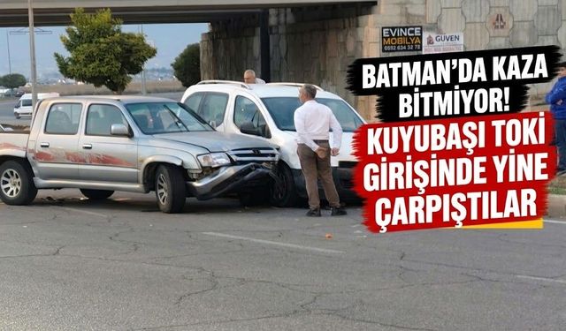 Batman’da Kaza Bitmiyor! Kuyubaşı TOKİ Girişinde Yine Çarpıştılar