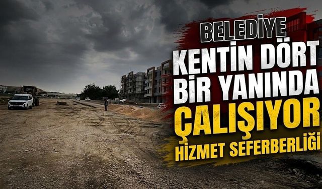 Belediye Kentin Dört Bir Yanında Çalışıyor