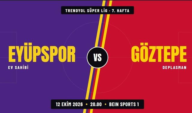 Trendyol Süper Lig'deki Eyüpspor - Göztepe Maçı Hangi Kanalda ve Karşılaşma Nereden CANLI İzlenir?
