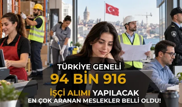 İŞKUR ÜZERİNDEN 94 BİN 916 PERSONEL ARANIYOR! BAŞVURU ŞARTLARI NELER, SON BAŞVURU TARİHİ NE ZAMAN?