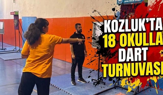 Kozluk’ta 18 Okulla Dart Turnuvası