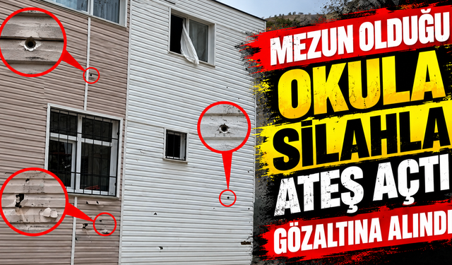 Mezun Olduğu Okula Silahla Ateş Açtı: Gözaltına Alındı
