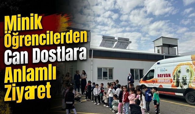 Minik Öğrencilerden Can Dostlara Anlamlı Ziyaret