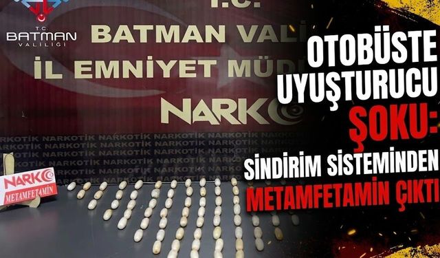 Otobüste Uyuşturucu Şoku: Sindirim Sisteminden Metamfetamin Çıktı