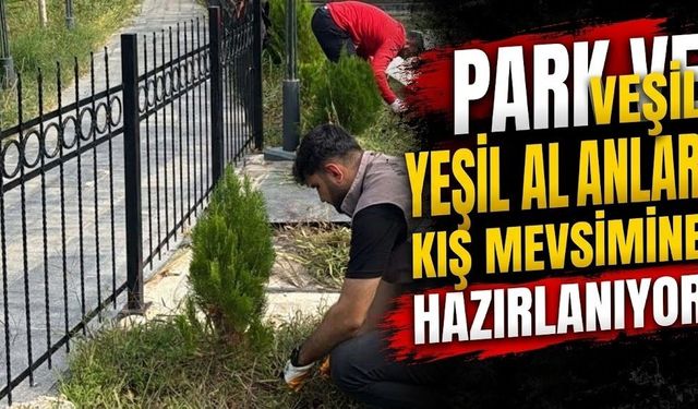 Park Ve Yeşil Alanlar Kış Mevsimine Hazırlanıyor