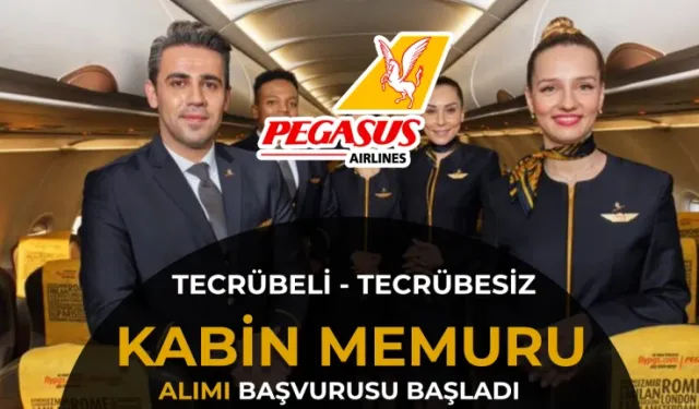 PEGASUS GÖKLERE YENİ EKİPLER ARIYOR! TECRÜBELİ VE TECRÜBESİZ KABIN MEMURU ALIMI BAŞLADI