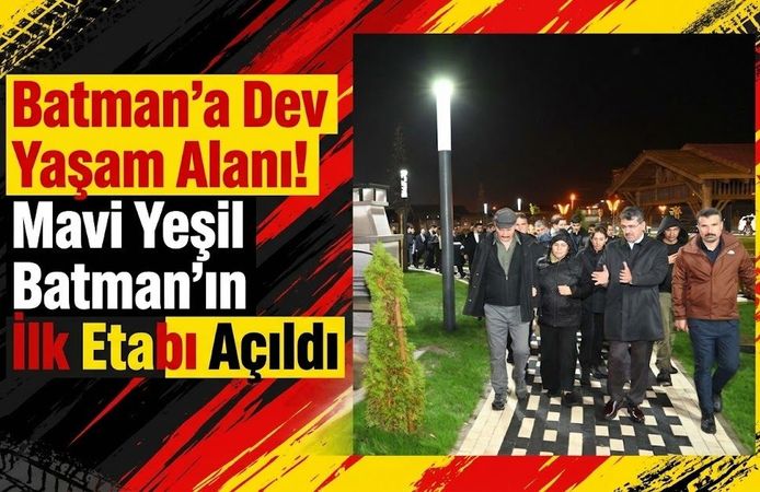 Batman’a Dev Yaşam Alanı! Mavi Yeşil Batman’ın İlk Etabı Açıldı