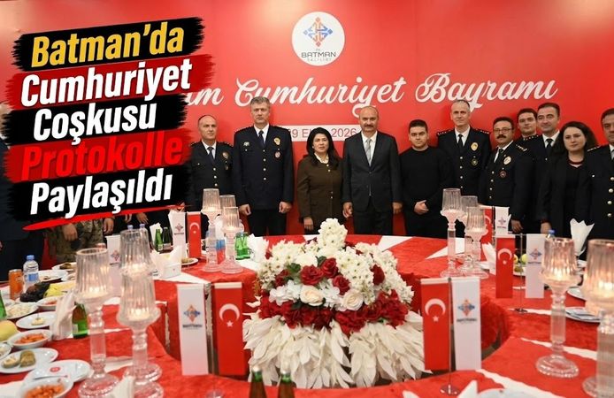 Batman’da Cumhuriyet Coşkusu Protokolle Paylaşıldı