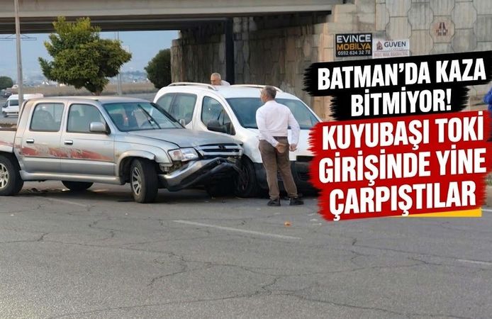 Batman’da Kaza Bitmiyor! Kuyubaşı TOKİ Girişinde Yine Çarpıştılar