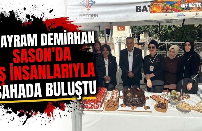 Bayram Demirhan Sason’da İş İnsanlarıyla Sahada Buluştu