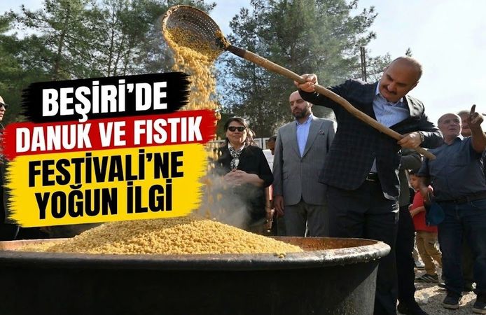 Beşiri’de Danuk ve Fıstık Festivali’ne Yoğun İlgi