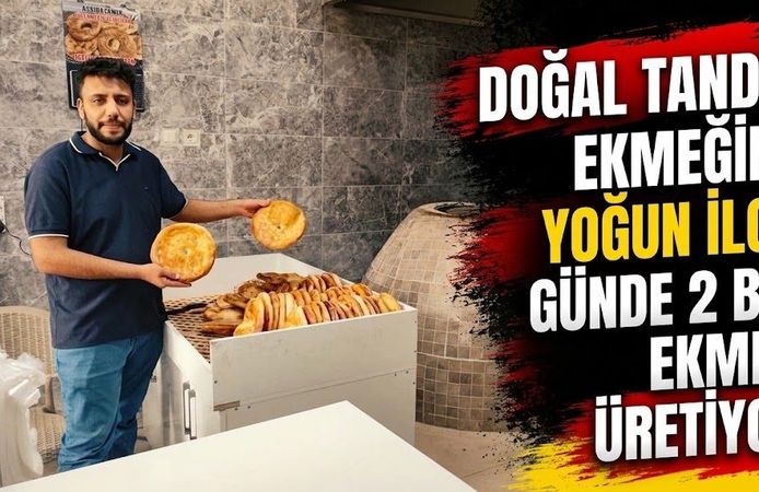Doğal Tandır Ekmeğine Yoğun İlgi: Günde 2 Bin Ekmek Üretiyor