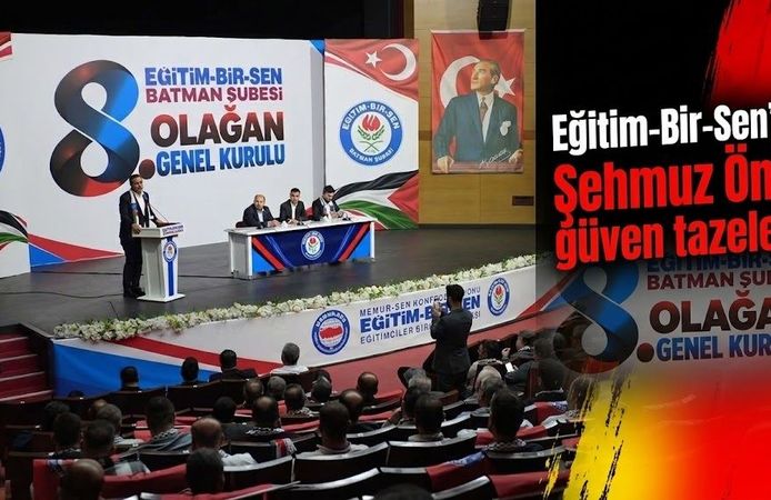 Eğitim-Bir-Sen’de Şehmuz Önlü güven tazeledi