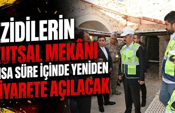 Ezidilerin kutsal mekânı kısa süre içinde yeniden ziyarete açılacak