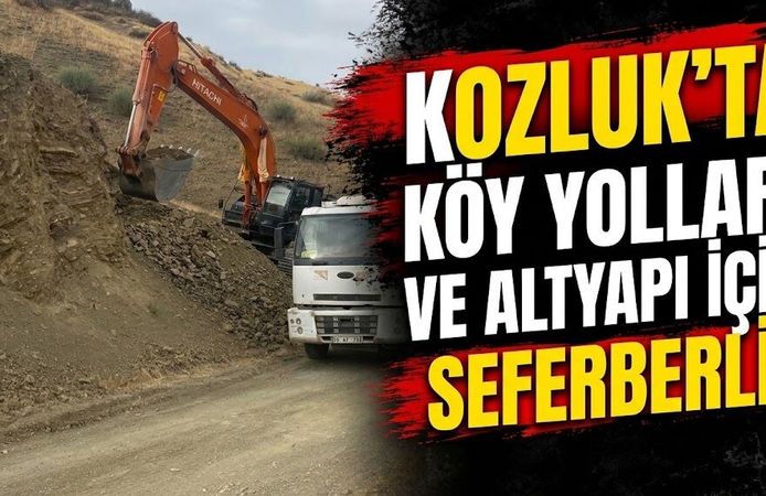 Kozluk’ta Köy Yolları ve Altyapı İçin Seferberlik