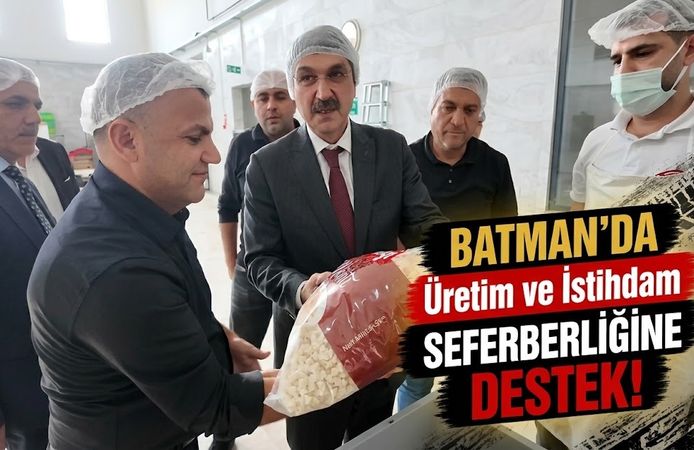 Nasıroğlu’ndan Bbatman’da üretim ve istihdam seferberliğine destek