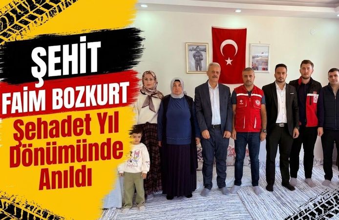 Şehit Faim Bozkurt, Şehadet Yıl Dönümünde Anıldı