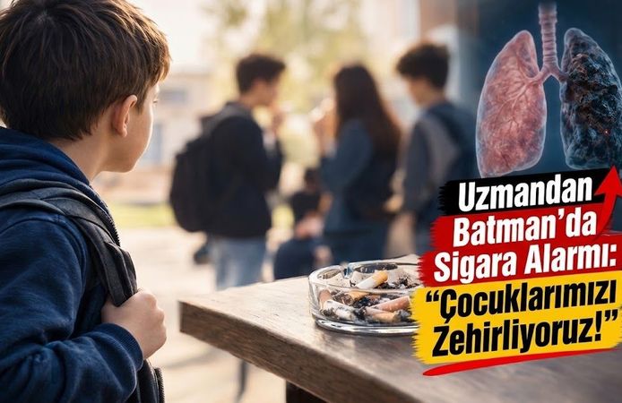 Uzmandan Batman’da Sigara Alarmı: “Çocuklarımızı Zehirliyoruz!”
