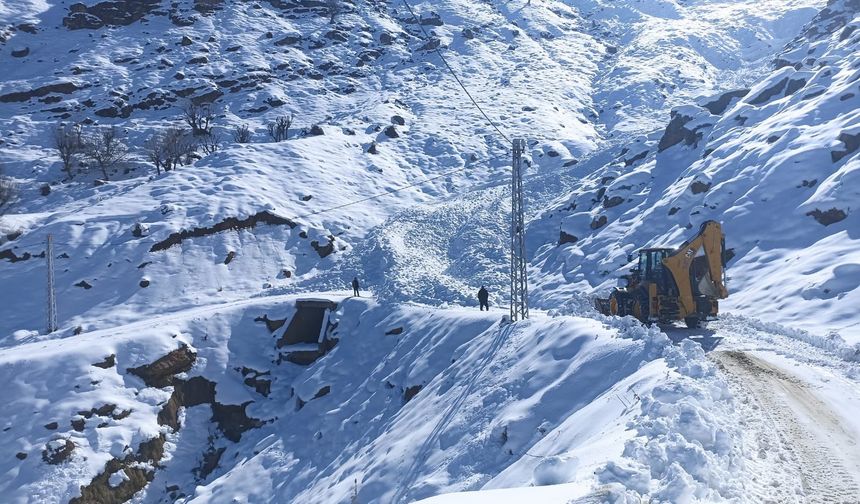 100 yerleşim yerinin yolu kardan kapandı