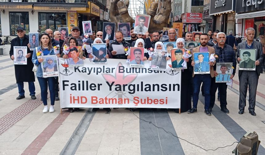 "Kayıplar Bulunsun, Failler Yargılansın" Eyleminin 675. Haftası Gerçekleştirildi