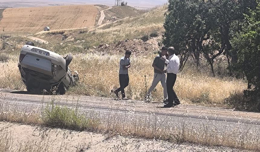 Takla Atan Otomobil Kazasında Sürücü Yaralandı