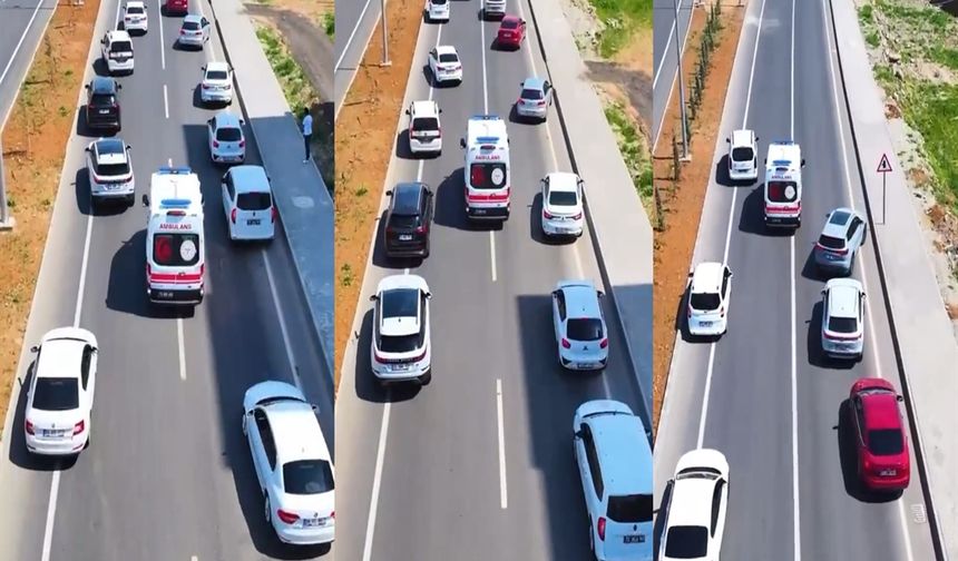 Batman'da 'Fermuar sistemi ile yaşama yol ver' tatbikatı
