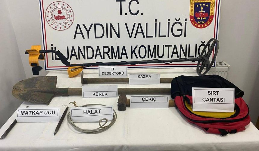 SİT alanında kaçak tarihi eser kazısına 3 gözaltı