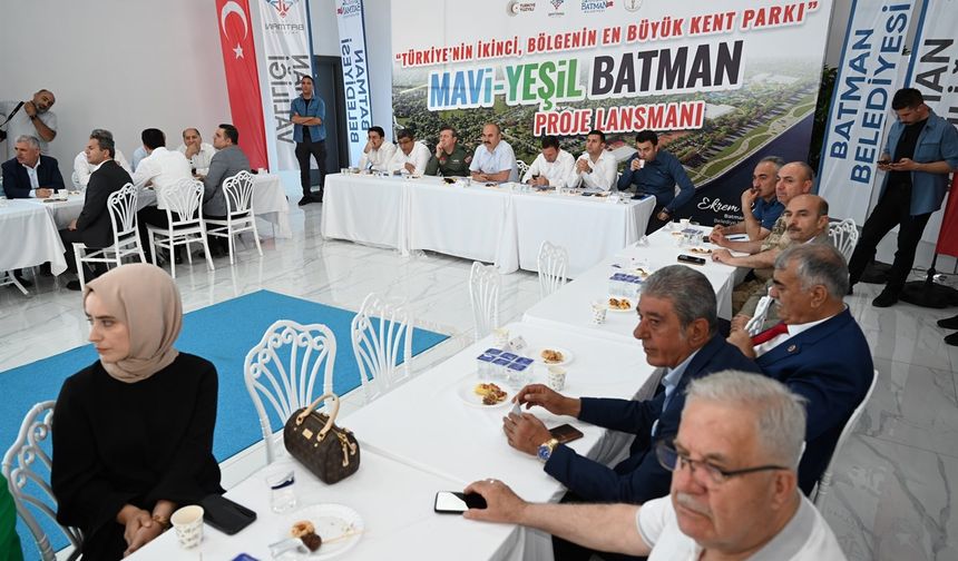 Batman'da 'Mavi Yeşil Batman Projesi’ Lansmanı yapıldı