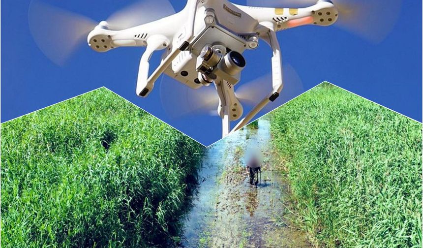 Kaybolan kişi dronla bulundu