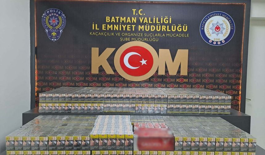 Batman’da Kaçak Sigara Operasyonu