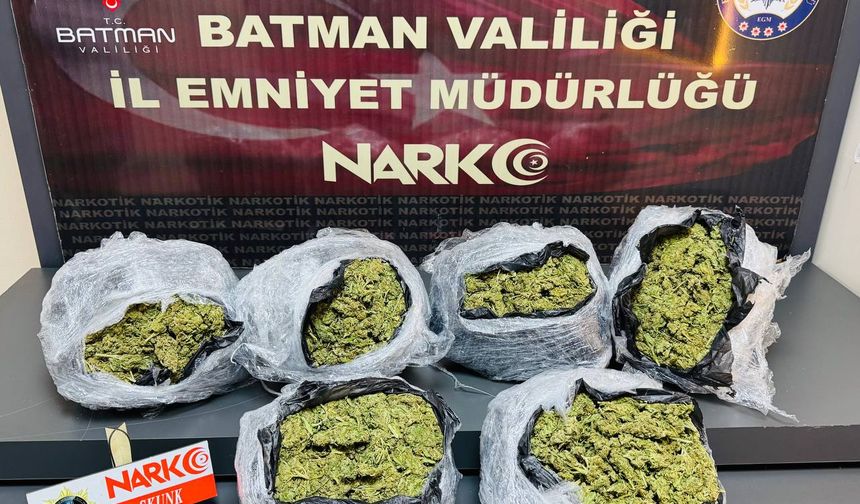 Batman’da Uyuşturucu Operasyonu