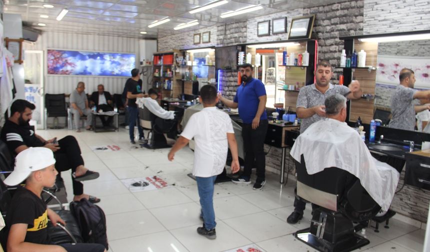 Bayram öncesi kuaförlerde yoğun mesai