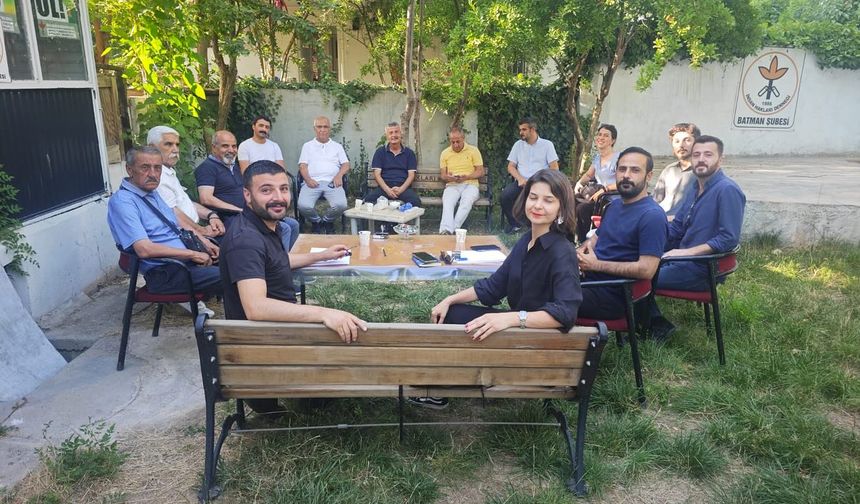 İHD Batman Şubesi'nde Yeni Yönetim Belli Oldu