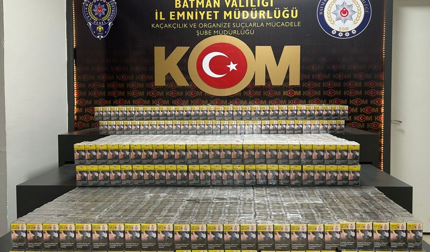 Batman’da 5.240 Paket Kaçak Sigara Ele Geçirildi