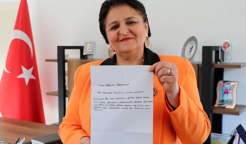 İsimsiz mektupla gelen yardıma teşekkür