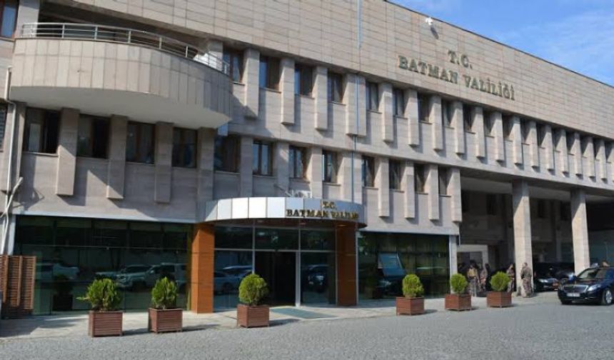 Batman Valiliği Uyardı: Sesiz olun!