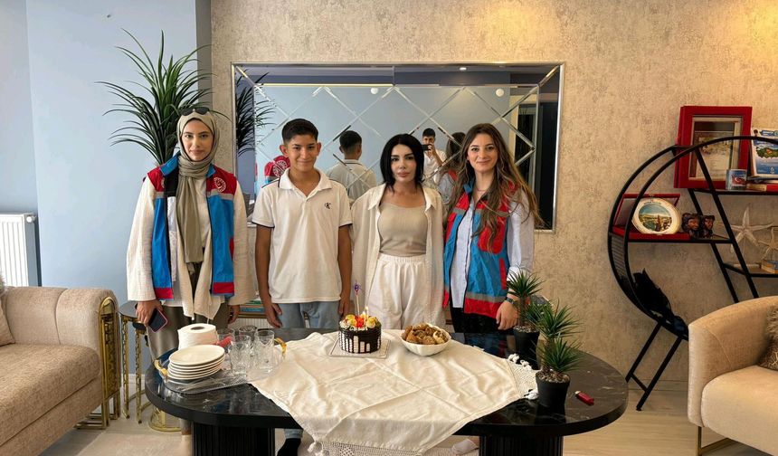 Şehit Çocuklarına Anlamlı Doğum Günü Sürprizi