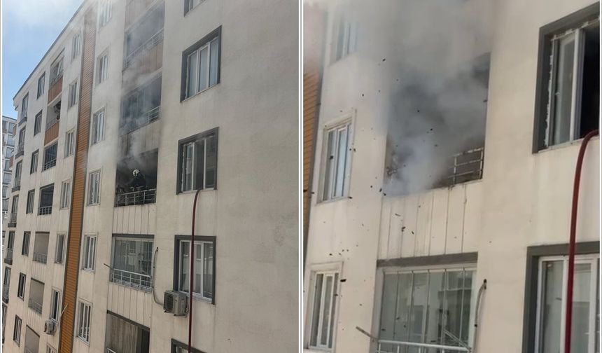 Batman'da apartman dairesinde yangın paniği