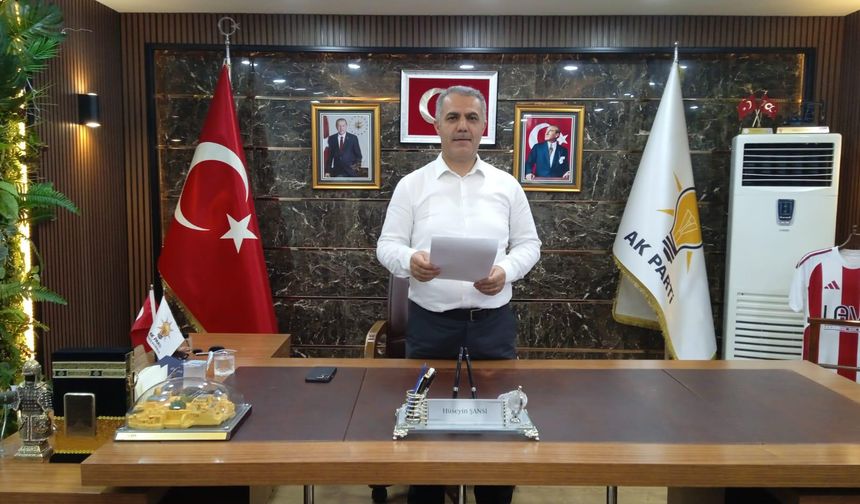 AK Parti Batman İl Başkanı Şansi'den "Terörsüz Türkiye Projesi"ne Tam Destek