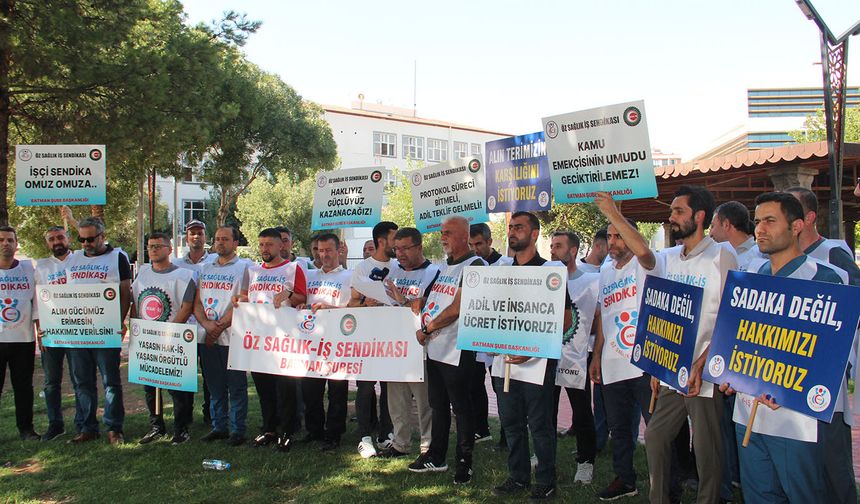 Kamu İşçileri Eylem Yaptı