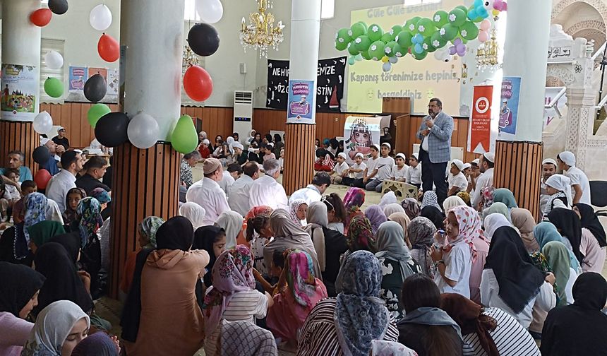 Gercüş'te yaz Kur'an kursları kapanış programı düzenlendi