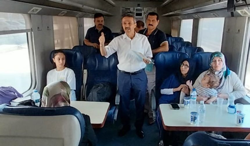 Batman-Diyarbakır Treninde Yolculara Güvenli Geçiş Eğitimi