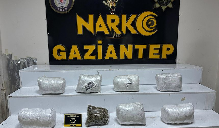 7 kilo 150 gram skunk ele geçirildi